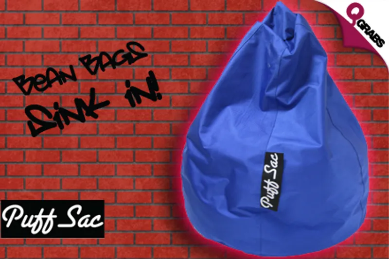 For QR199, Lounge in Style in a Puff Sac Bean Bag - 9 Colors Available! (QR450 Value)